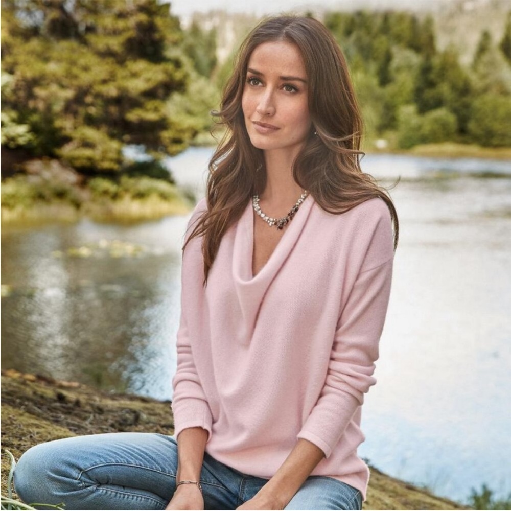 Sundance Simple Truths Cashmere Sweater - Picture 2 of 8
